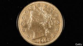Moeda de 5 cents leiloada nos Estados Unidos (foto: Getty)