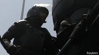 Policías egipcios