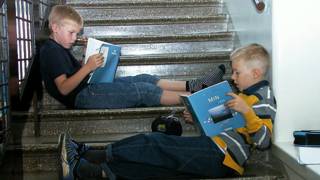 Niños en una escuela de Finlandia