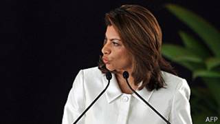 Laura Chinchilla, presidenta de Costa Rica