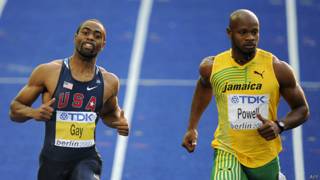 Tyson Gay y Asafa Powell