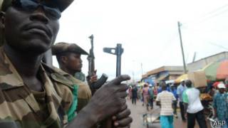 Depuis les incidents avec des combattants de la Seleka, la Fomac, la force africaine en Centrafrique qui assure la sécurité à Bangui.