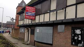 Pub tapiado en Blackburn