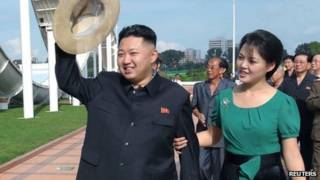Hai vợ chồng ông Kim Jong-un