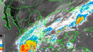 Huracán Raymond. Imagen: Servicio Meteorológico Nacional, México