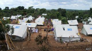 Campamento de refugiados en República Centroafricana