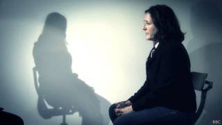 Frances Harrison with Sri Lankan Tamil torture victim