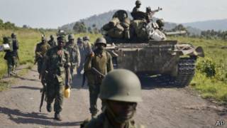 Soldados congoleses