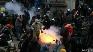 столкновения на Банковой