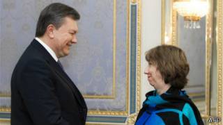 Віктор Янукович і Кетрін Ештон
