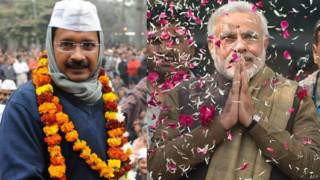 अरविंद केजरीवाल और नरेंद्र मोदी