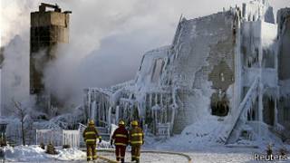 Asilo incendiado en Quebec