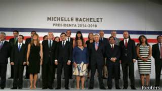 Michelle Bachelet Bachelet con su gabinete