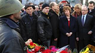 Кэтрин Эштон на Майдане в Киеве