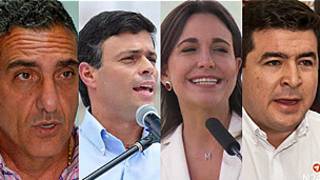 Líderes oposición venezolana