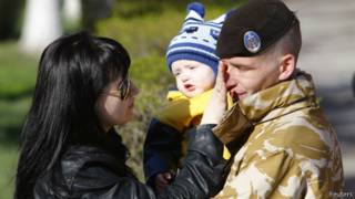Украинский десантник и его семья