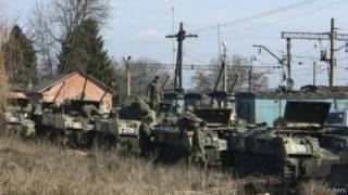 Колона російської техніки