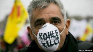 Protesta anti carbón