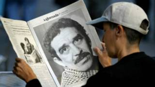 Periódico con foto de Gabriel García Márquez