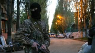 Mayakan sa-kai masu goyon bayan Rasha a Sloviansk