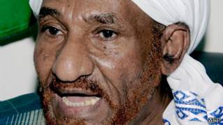 Foto de archivo de Sadiq al Mahdi