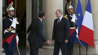Hollande y Putin