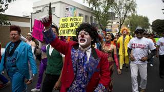 Protesta de artistas circenses