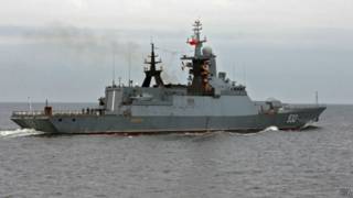 Корабль ВМФ России на Балтике