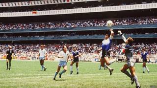 La "mano de Dios" de Maradona