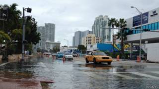Inundación en Miami Beach
