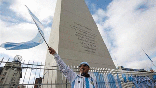 Obelisco porteño (foto: AP)