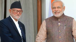 नरेंद्र मोदी, सुशील कोइराला के साथ