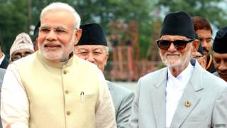नरेंद्र मोदी नेपाल के दौरे पर