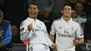 Cristiano Ronaldo y James Rodriguez