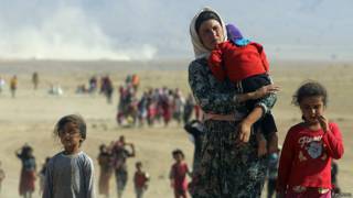Desplazados yazidíes