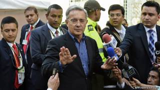 El expresidente colombiano Álvaro Uribe