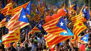 Manifestación en Cataluña
