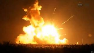 Взрыв ракеты-носителя Antares