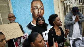 Manifestation contre la violence policière aux Etats-Unis