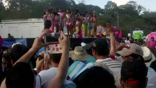 Miss Tanguita en Barbosa, Santander, Colombia.