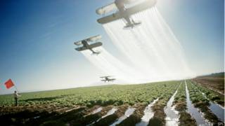 Aviones fumigando
