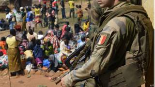 Tropas francesas en la República Centroafricana