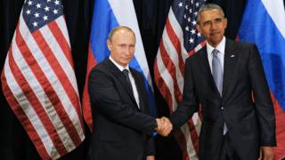 Vladimir Putin y Barack Obama