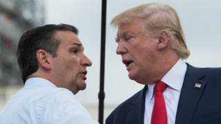 Ted Cruz y Donald Trump
