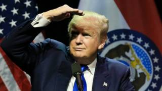 Trump negó que esté provocando una división en la población.
