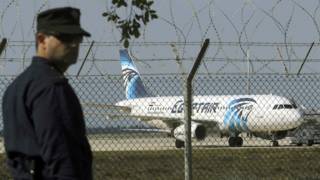 Avión de EgyptAir en Lárnaca