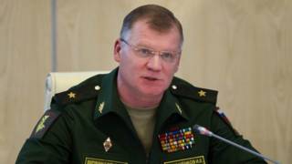 Представитель министерства обороны России заявил, что российские самолеты не обстреливали гуманитарный конвой под Алеппо