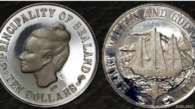 Sealand encunya la seva pròpia moneda i planeja tornar a emetre e poc tempos passaports.
