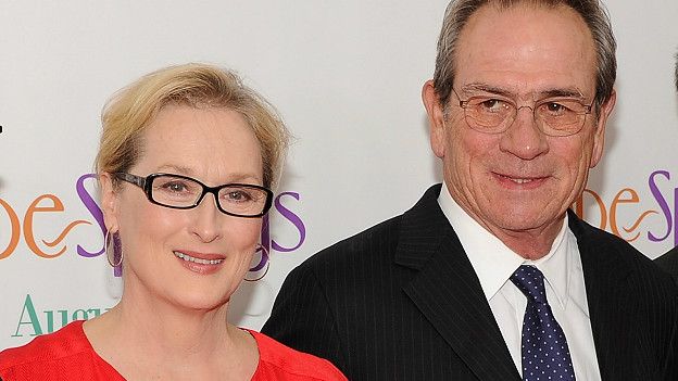 Мерил Стрип и Томми Ли Джонс на премьере романтической комедии