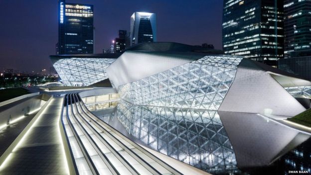 Exterior de la sala de Ópera de Guangzhou, China. Iwan Baan